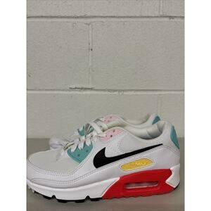 New WMNS 6.5 NIKE AIR MAX 90 NN "MULTI COLOR" WHITE-BLACK-PINK FOAM FZ3622-100]